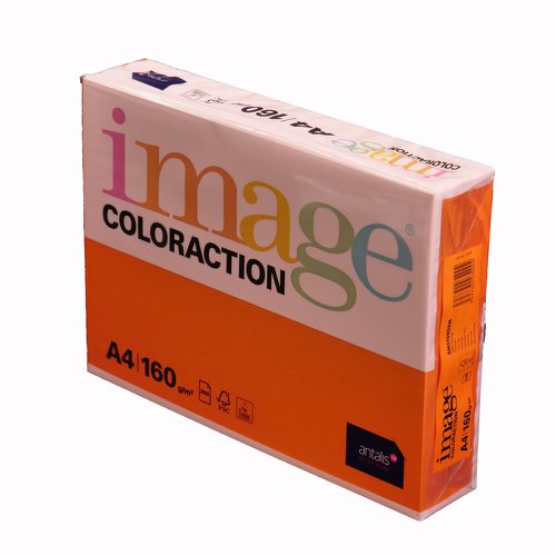Image Coloraction Amsterdam FSC4 A4 210X297mm 160Gm2 210mic Deep Orange Pack Of 250 Antalis Limited