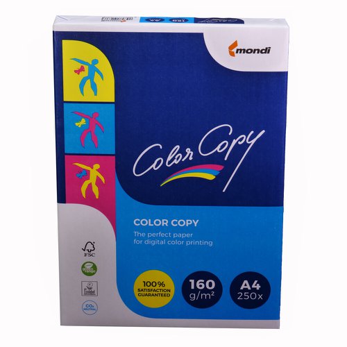 Color Copy Paper FSC4 A4 210X297mm 160Gm2 White Pack Of 250  606839