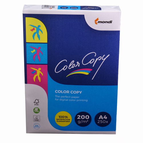 Color Copy Paper FSC4 A4 210X297mm 200Gm2 White Pack Of 250  606841