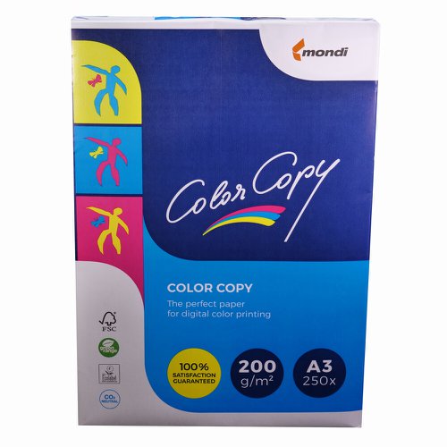 606842 Color Copy Paper FSC4 A3 420X297mm 200Gm2 White Pack Of 250