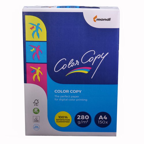 606847 Color Copy Paper FSC4 A4 210X297mm 280Gm2 White Pack Of 150