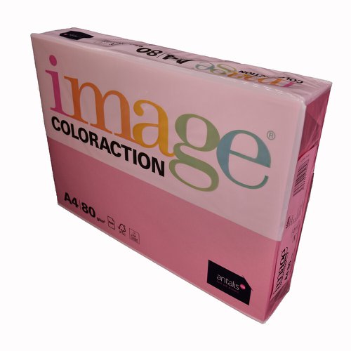 Coloraction Pink (Coral) A4 210X297Mm 80Gm2 Fsc Mixed Credit Packed 500 Plain Paper PC1188