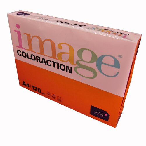 Coloraction Tinted Paper Deep Orange (Amsterdam) FSC4 A4 210X297mm 120Gm2 Pack 250 Plain Paper PC1847