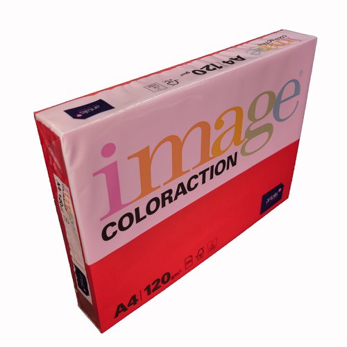 Coloraction Tinted Paper Deep Red (Chile) FSC4 A4 210X297mm 120Gm2 Pack 250