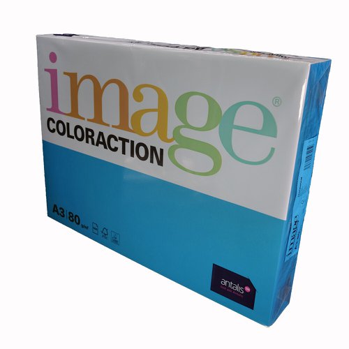 Coloraction Tinted Paper Deep Blue (Stockholm) FSC4 A3 297X420mm 80Gm2 Pack 500