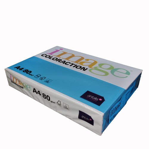 Image Coloraction Tinted Paper A4 80gsm Deep Blue Stockholm (Pack 500) 89338 610913