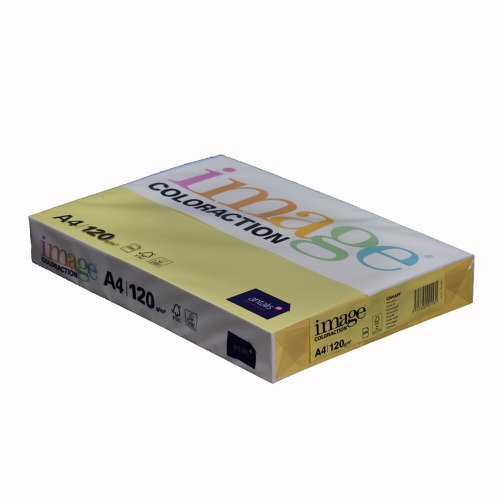 Coloraction Tinted Paper Deep Yellow (Sevilla) FSC4 A4 210X297mm 120Gm2 Pack 250