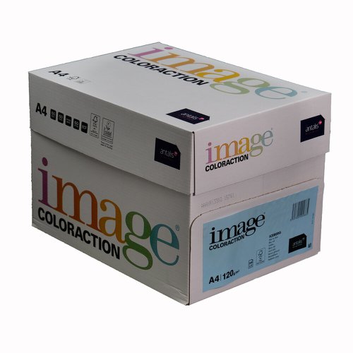 Coloraction Tinted Paper Pale Icy Blue (Iceberg) FSC4 A4 210X297mm 120Gm2 Pack 250 Plain Paper PC1841