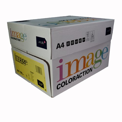 Image Coloraction Canary FSC Mix Credit A4 210X297mm 120gsm Dark Yellow Pack Of 250