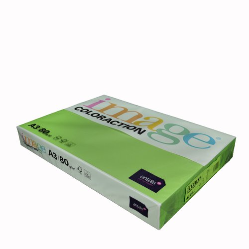 Coloraction Tinted Paper Deep Green (Java) FSC4 A3 297X420mm 80Gm2 Pack 500