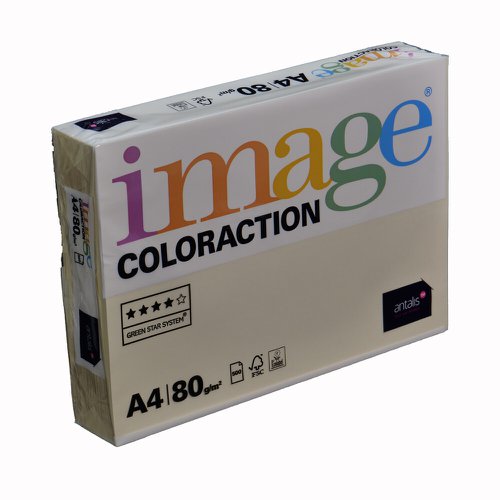 Coloraction Tinted Paper Pale Ivory (Atoll) FSC4 A4 210X297mm 80Gm2 Pack 500