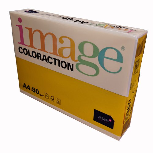 Coloraction Tinted Paper Gold (Hawaii) FSC4 A4 210X297mm 80Gm2 Pack 500 Plain Paper PC1879