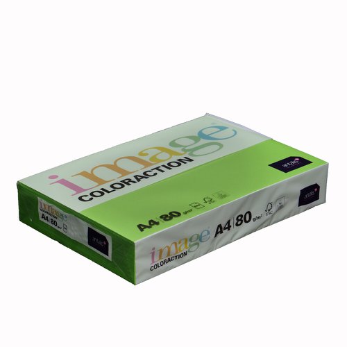 Coloraction Tinted Paper Deep Green (Java) FSC4 A4 210X297mm 80Gm2 Pack 500 Plain Paper PC1885