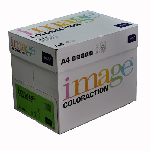 Coloraction Tinted Paper Deep Green (Java) FSC4 A4 210X297mm 80Gm2 Pack 500