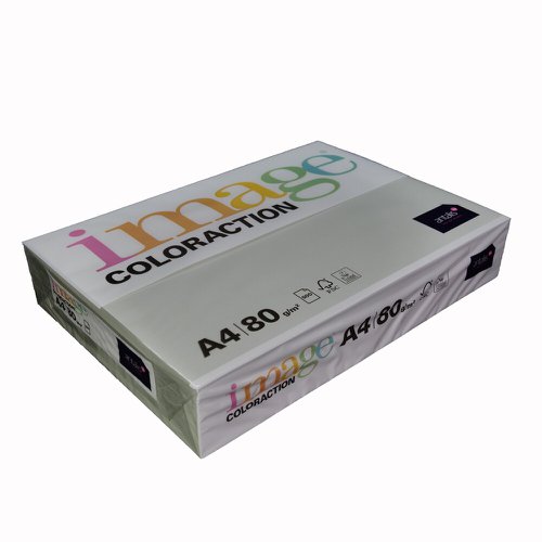 Coloraction Tinted Paper Mid Grey (Iceland) FSC4  A4 210X297mm 80Gm2 Pack 500 Plain Paper PC1886