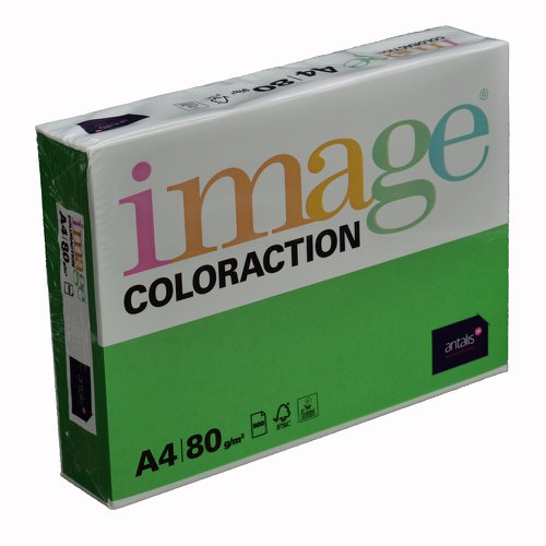 Coloraction Tinted Paper Deep Green (Dublin) FSC4 A4 210X297mm 80Gm2 Pack 500