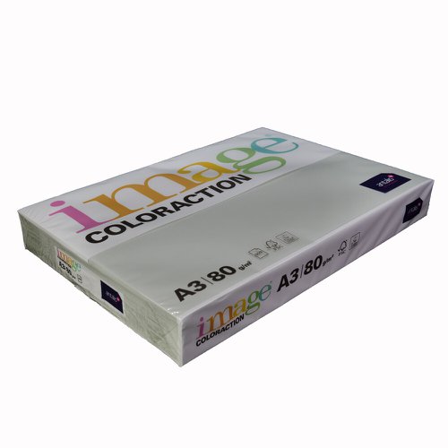 Coloraction Tinted Paper Mid Grey (Iceland) FSC4  A3 297X420mm 80Gm2 Pack 500 Plain Paper PC1835