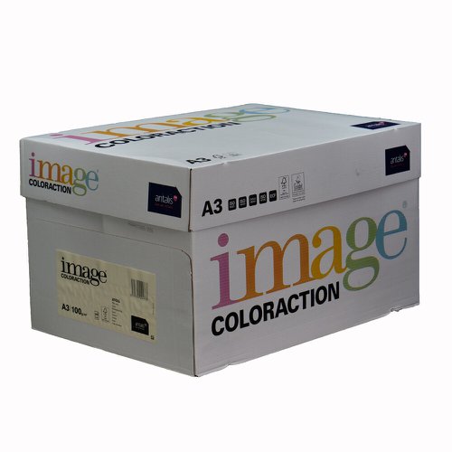 Coloraction Tinted Paper Pale Ivory (Atoll) FSC4 A3 297X420mm 100Gm2 Pack 500 Plain Paper PC1907