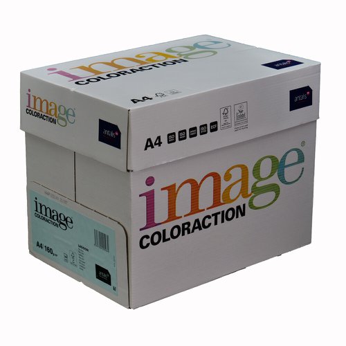 Image Coloraction Lagoon FSC4 A4 210X297mm 160Gm2 210mic Pale Blue Pack Of 250