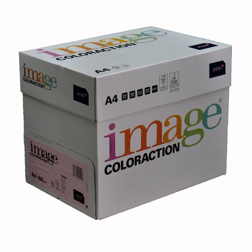 Coloraction Tinted Paper Pale Pink (Tropic) FSC4 A4 210X297mm 160Gm2 210Mic Pack 250 Plain Paper PC1776