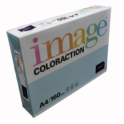 Coloraction Tinted Paper Pale Icy Blue (Iceberg) FSC4 A4 210X297mm 160Gm2 210Mic Pack 250