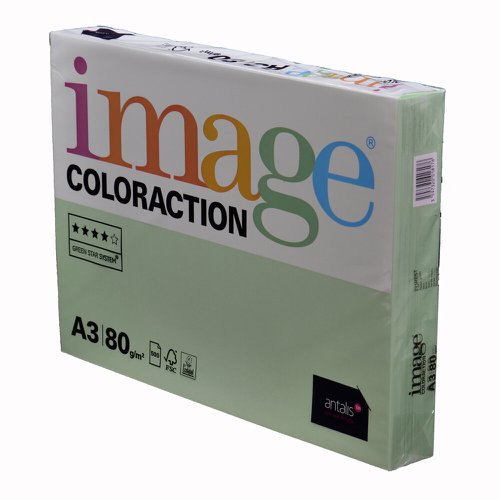 Image Coloraction Forest FSC4 A3 297X420mm 80Gm2 Pastel Green Pack Of 500