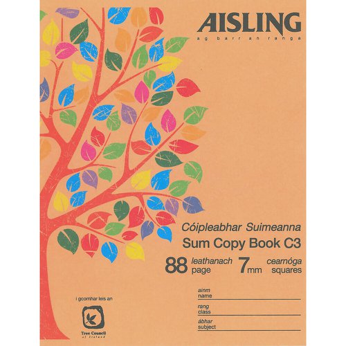 Rhino Aisling Exercise Book 200X165mm S7 Pack Of 10 Asx13 3P