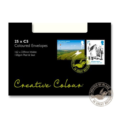 605016 Blake Creative Colour Soft Ivory Peel & Seal Wallet 162X229mm 120Gm2 Pack 25 Code 45352 3P
