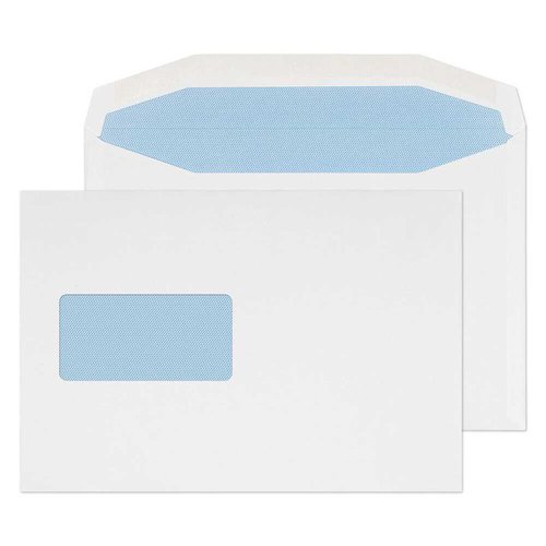 Blake Purely Everyday White Window Gummed Mailer 162X238mm 90Gm2 Pack 500 Code 4708 3P Blake Envelopes