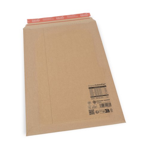 Colompac Rigid Envelope Cp010.08 Int 340X500X50mm Ext 353X518mm FSC3 Pack 100