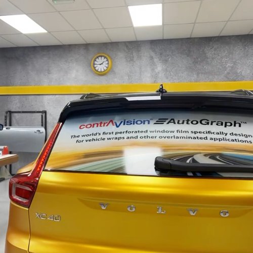 Contra Vision Autograph 40% Perforation Air Egress White on Black 150mic 1370mm x 50M WBPEG40