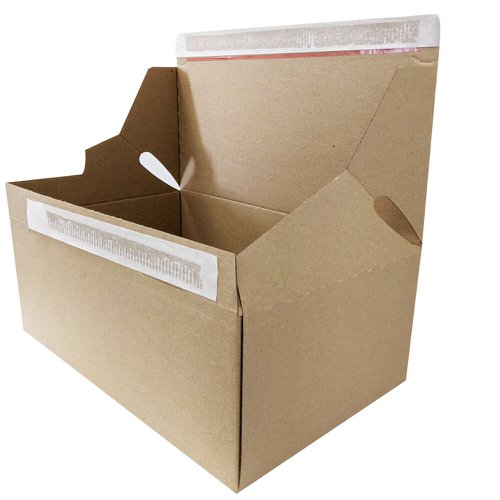 Postal Despatch Box Peel & Seal 320x200x130mm Internal Size Pack of 20