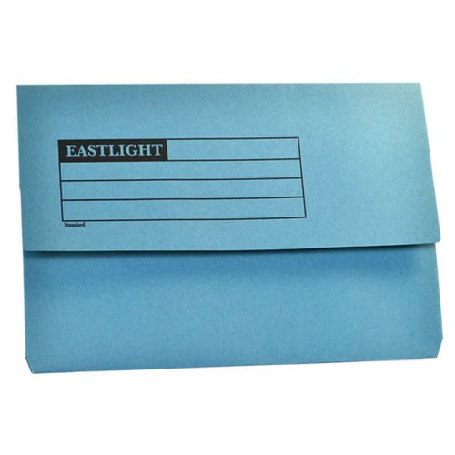 610222 Document Wallet Fc Blue Pack Of 50 45913 3P