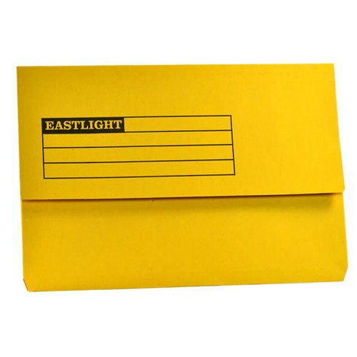 610227 Document Wallet Fc Yellow Pack Of 50 45919 3P