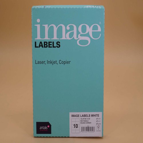 610837 | Image Labels are a paper based label in a variety of sizes with either round or square corners and a permanent adhesive to ensure optimum performance. They are packed 100 sheets per box with FSC certified paper face.  Ideal for address labels and a wide array of labelling applications