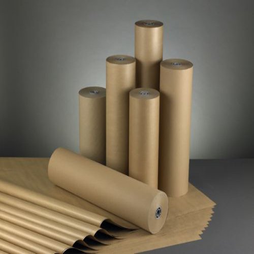 Masterline MG Pure Kraft Counter Rolls 750mm x 220 Metres 185mm O.D. 90gm Wrapping Paper WP2205