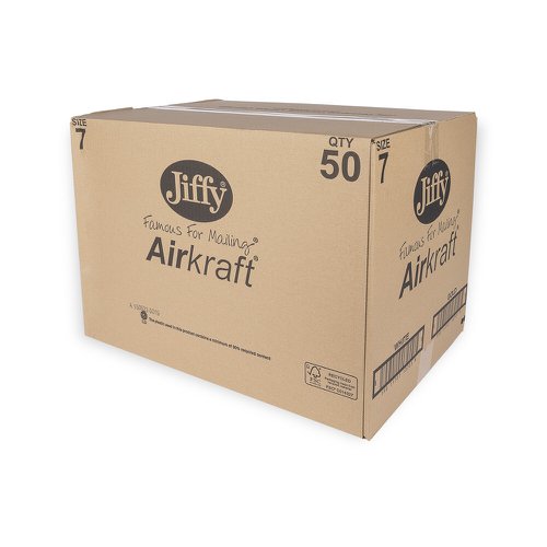 Jiffy Airkraft Mailers 7 White Int 340x445mm Ext 370x460mm Box 50  611440