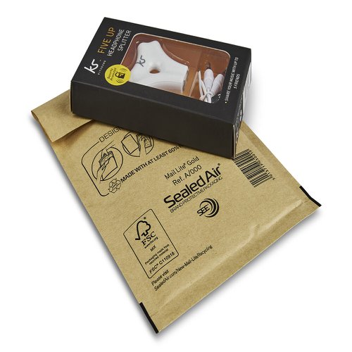 Sealed Air Mail Lite Mailers A/000 Gold Int 110mmx160mm Box 100