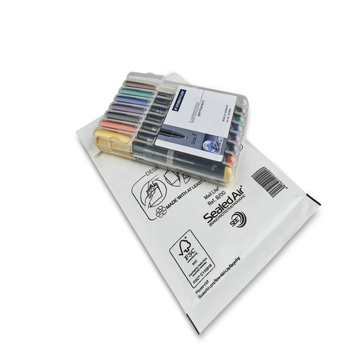 Sealed Air Mail Lite Mailers B/00 White Int 120mmx210mm Box 100