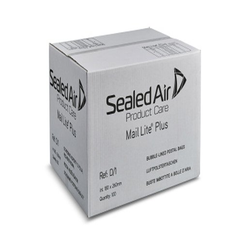 612025 Sealed Air Mail Lite Plus Mailers D/1 White Int 180mmx260mm Box 100