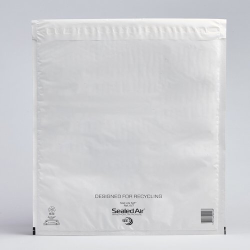 612105 Sealed Air Mail Lite Tuff Poly Bubble Mailer K/7 White Int 350mmx470mm Box 50
