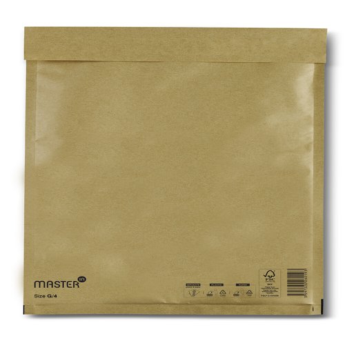 Master In Bubble Mailer G4 Gold Id-240X330mm 100 Per Box