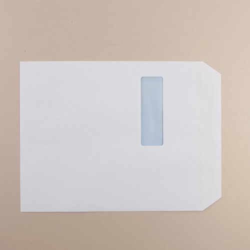 Opportunity Pocket Heavy Weight Env S/Seal Window 213Up 24Flhs C4 324X229mm White Pack Of 250 08572 The Envelope Supply Co Ltd