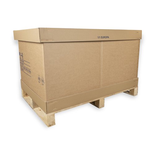 Full Euro Pallet Box 1170 x 770 x 660mm With Integral Heat Treated Pallet