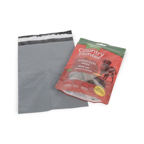 Polythene Mailing Bags, 170 x 230mm with 50mm flap, 50mu, Grey  635494