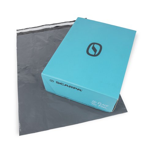 Polythene Mailing Bags, 400 x 525mm with 50mm flap, 50mu, Grey  635502