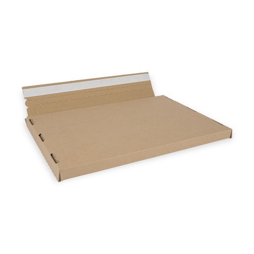 Small Parcel Postal Box with Tuck in Flaps - 347mm x 242mm x 19mm