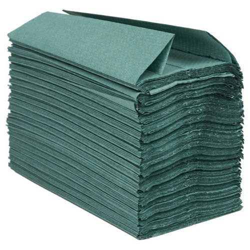 615857 Purely Smile Hand Towels C Fold 1Ply Green Case/2400