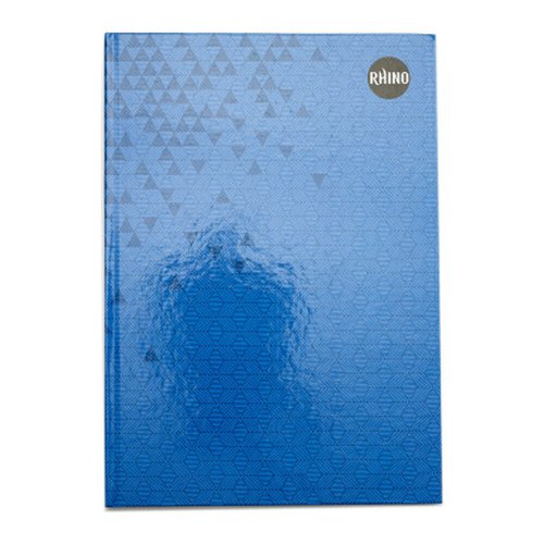 Rhino Casebound Book 8mm Ruled A4 Blue 160 Page Pack Of 5 Rcba4B 3P