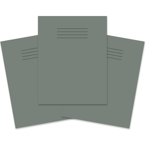 Rhino Exercise Book 6mm Ruled 205X165mm Grey 80 Page Pack Of 100 Ex54444 3P